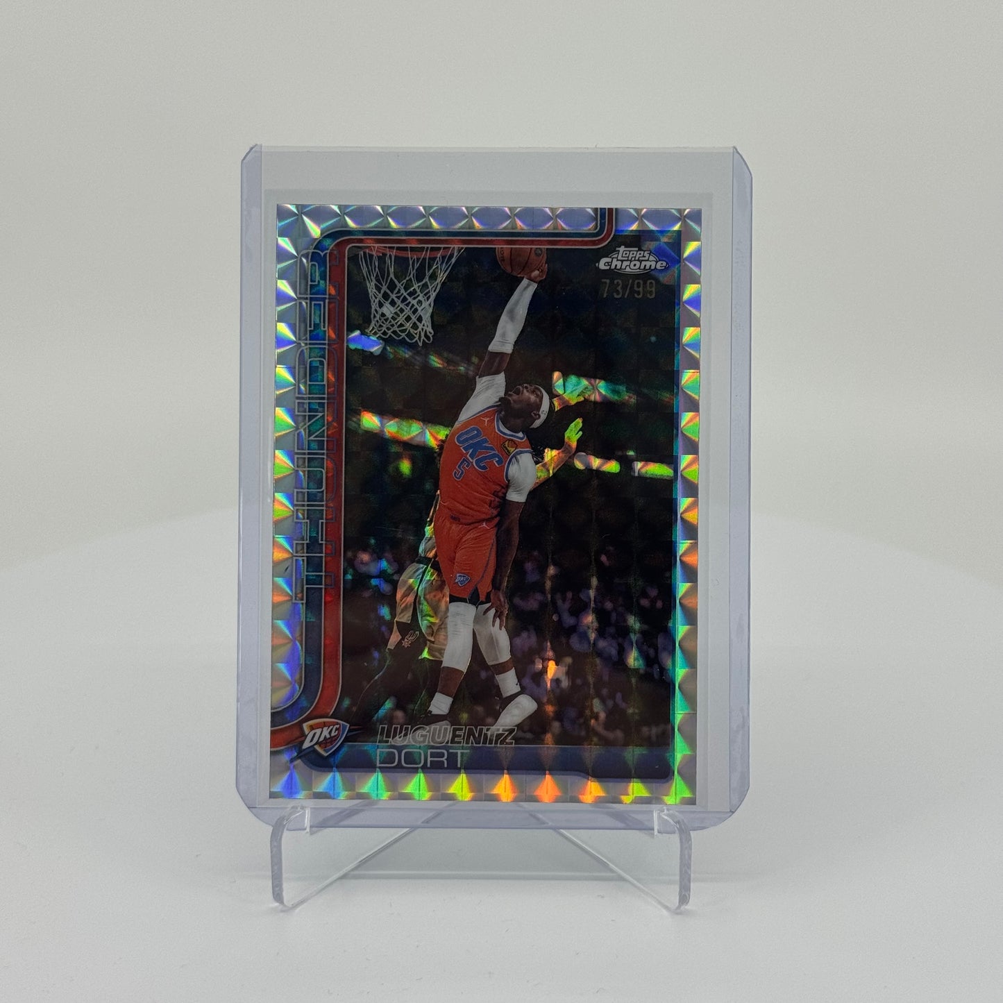 Luguentz Dort - 2025-26 Topps Chrome Update - Geometric Refractor /99
