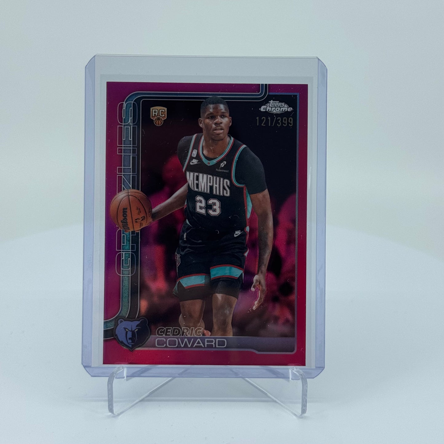 Cedric Coward (RC) - 2025-26 Topps Chrome Update - Magenta /399