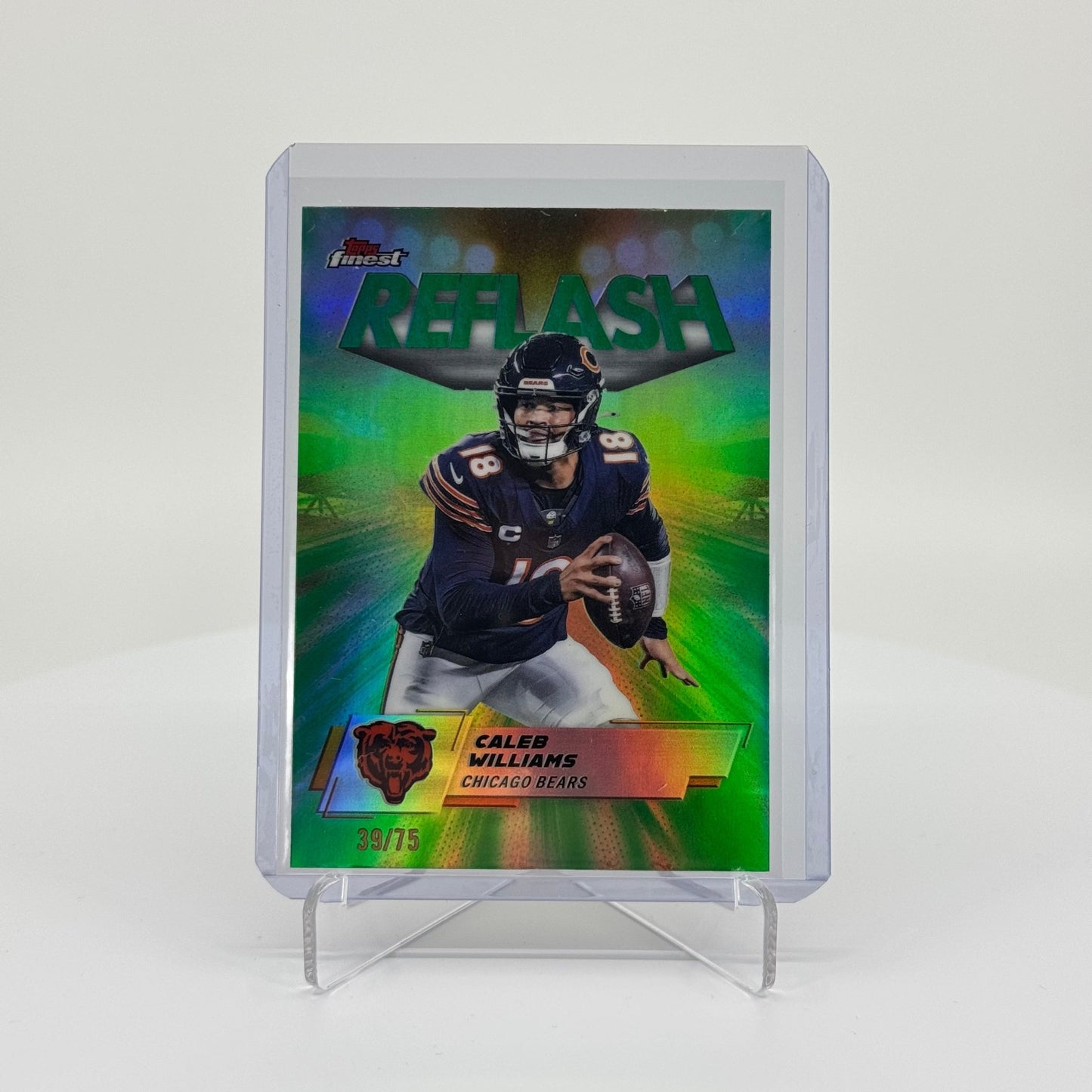 Caleb Williams - 2025 Topps Finest Football - Reflash RF-2 /75 - YTCards