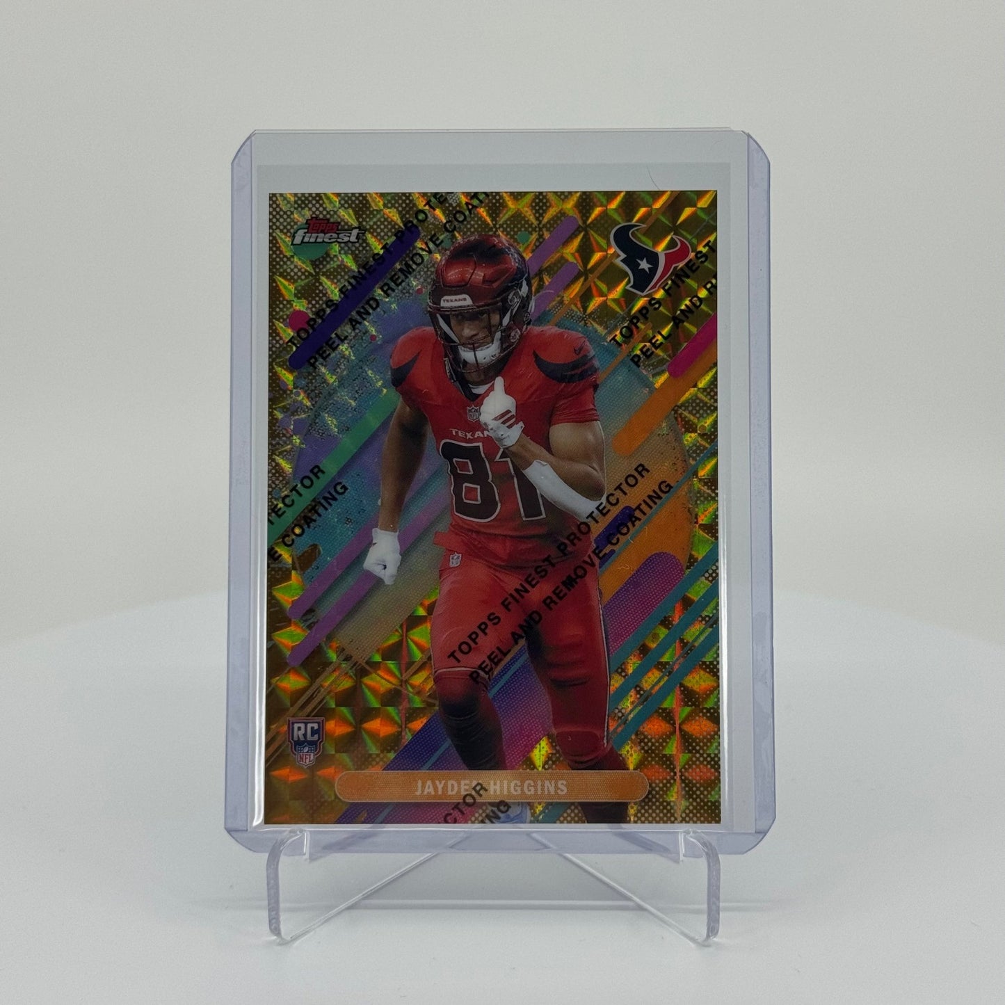 Jayden Higgins (RC) - 2025 Topps Finest Football - Finest Performance Gold Geometric /20 - YTCards