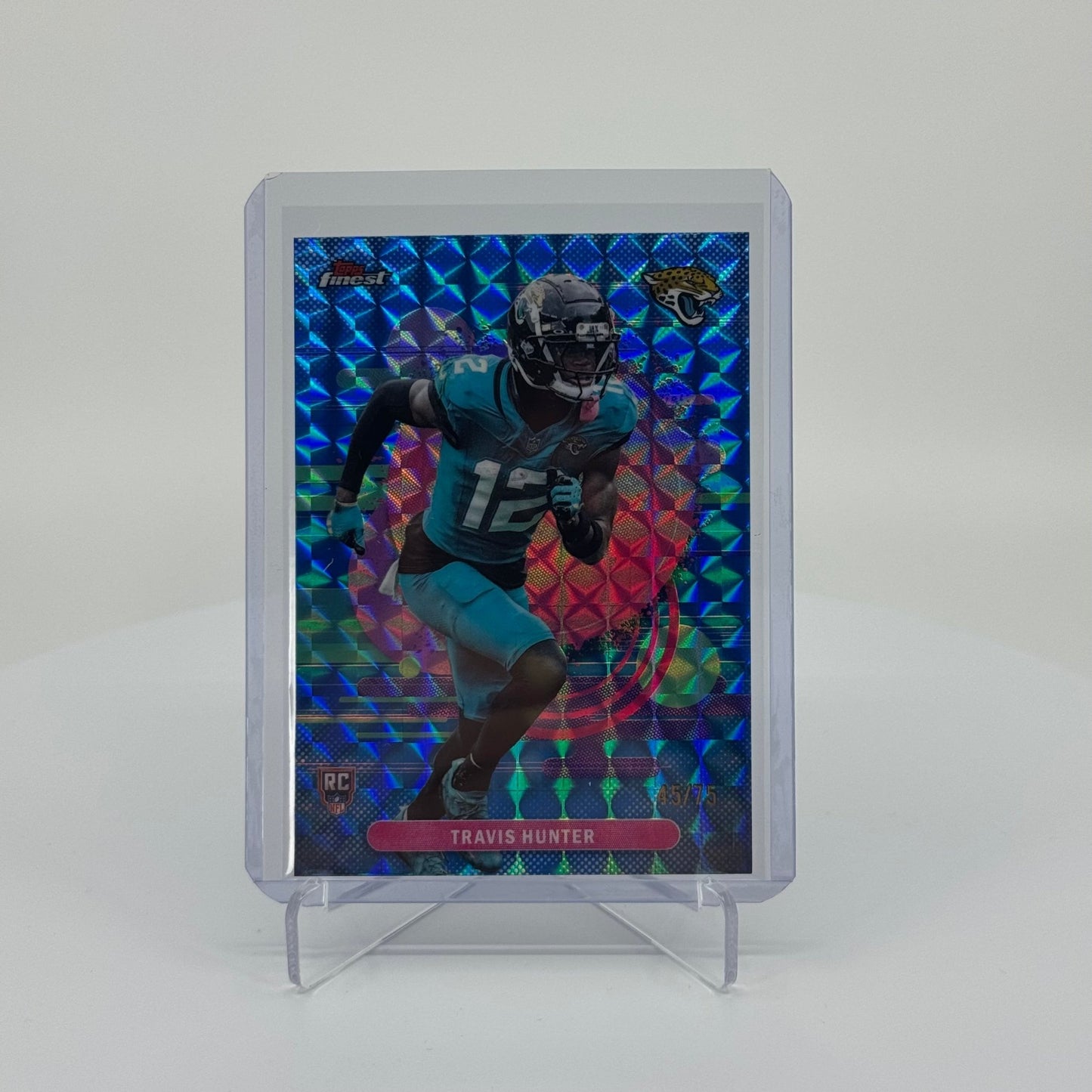 Travis Hunter (RC) - 2025 Topps Finest Football - Blue Geometric /75 - YTCards