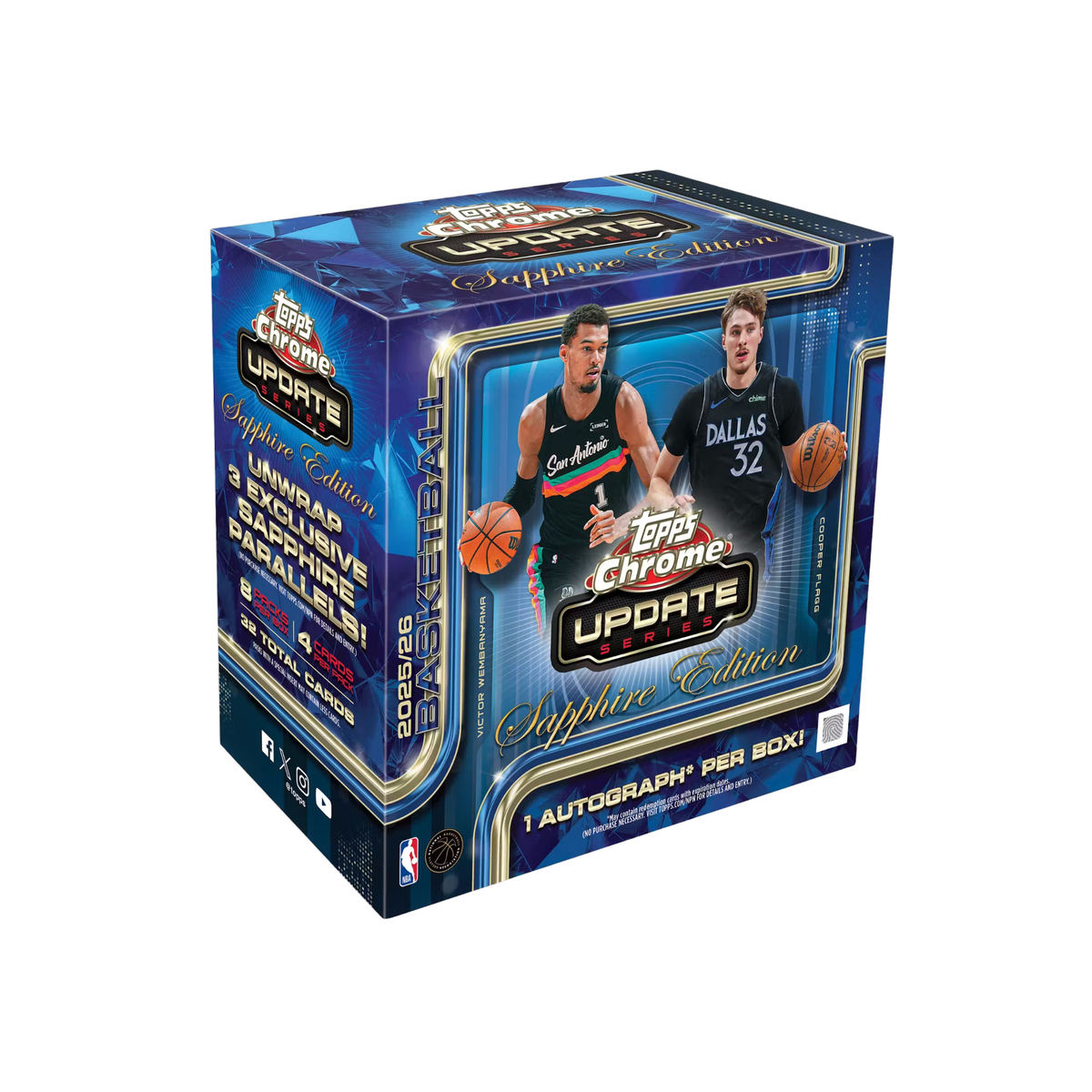 2025-26 Topps Chrome® Updates Basketball Sapphire Edition - YTCards