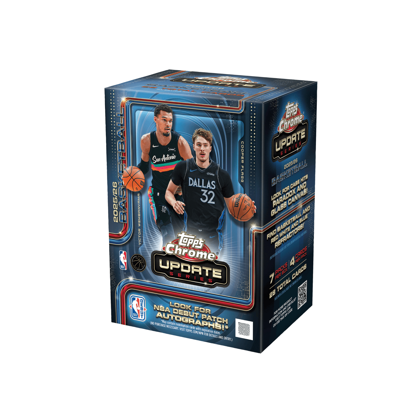 2025-26 Topps Chrome® Updates Basketball - Value Box - YTCards