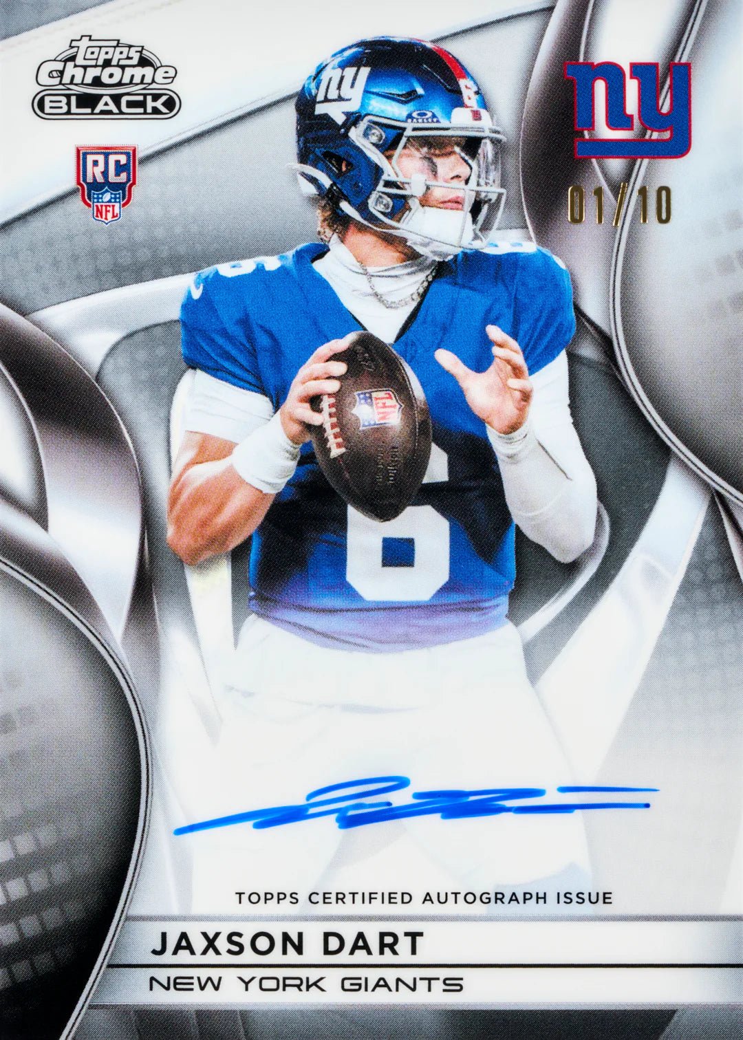 2025 Topps Chrome® Black Football - Hobby Box - YTCards