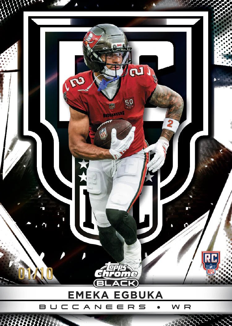 2025 Topps Chrome® Black Football - Hobby Box - YTCards