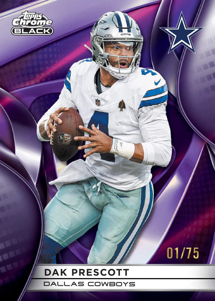 2025 Topps Chrome® Black Football - Hobby Box - YTCards