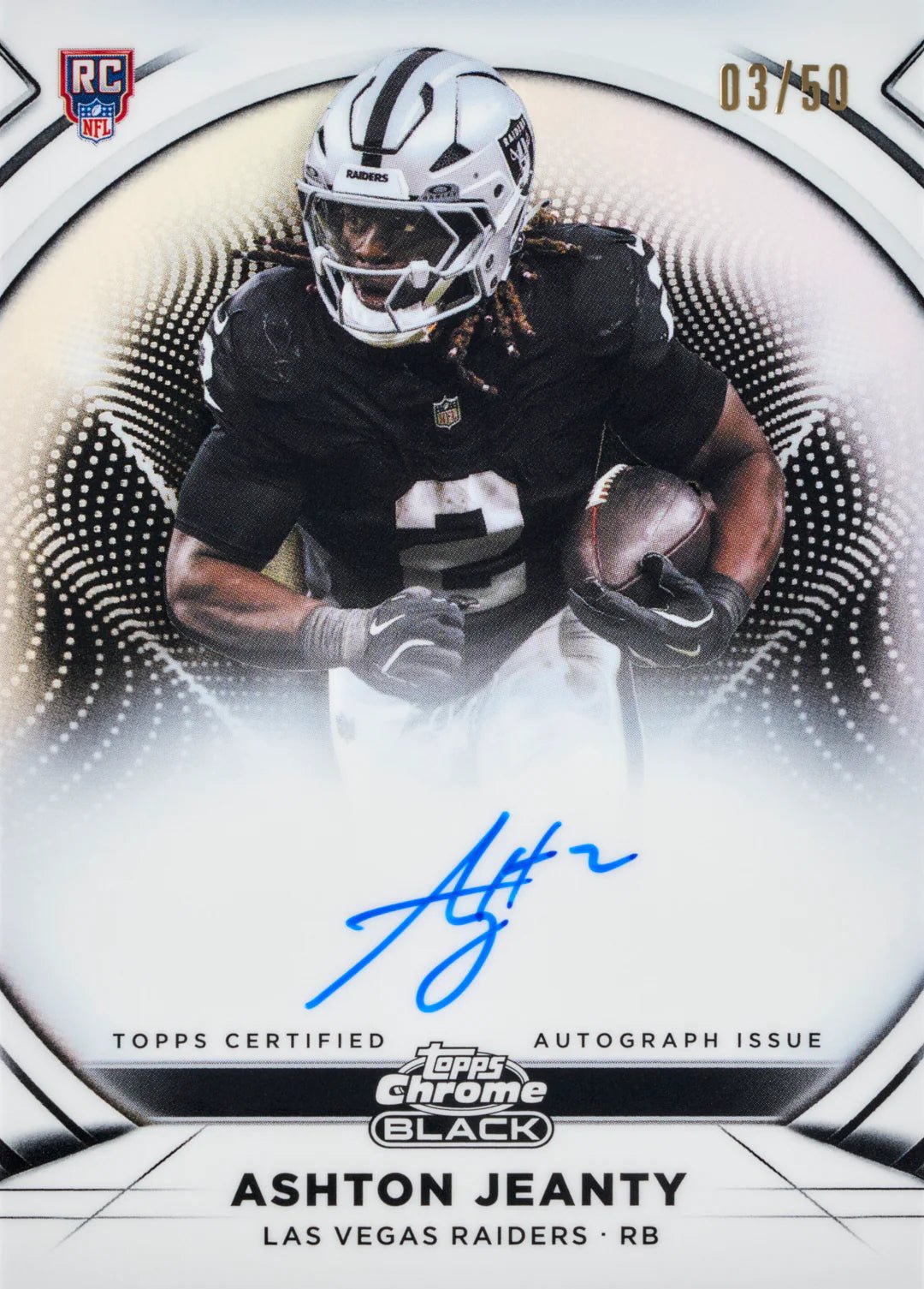 2025 Topps Chrome® Black Football - Hobby Box - YTCards