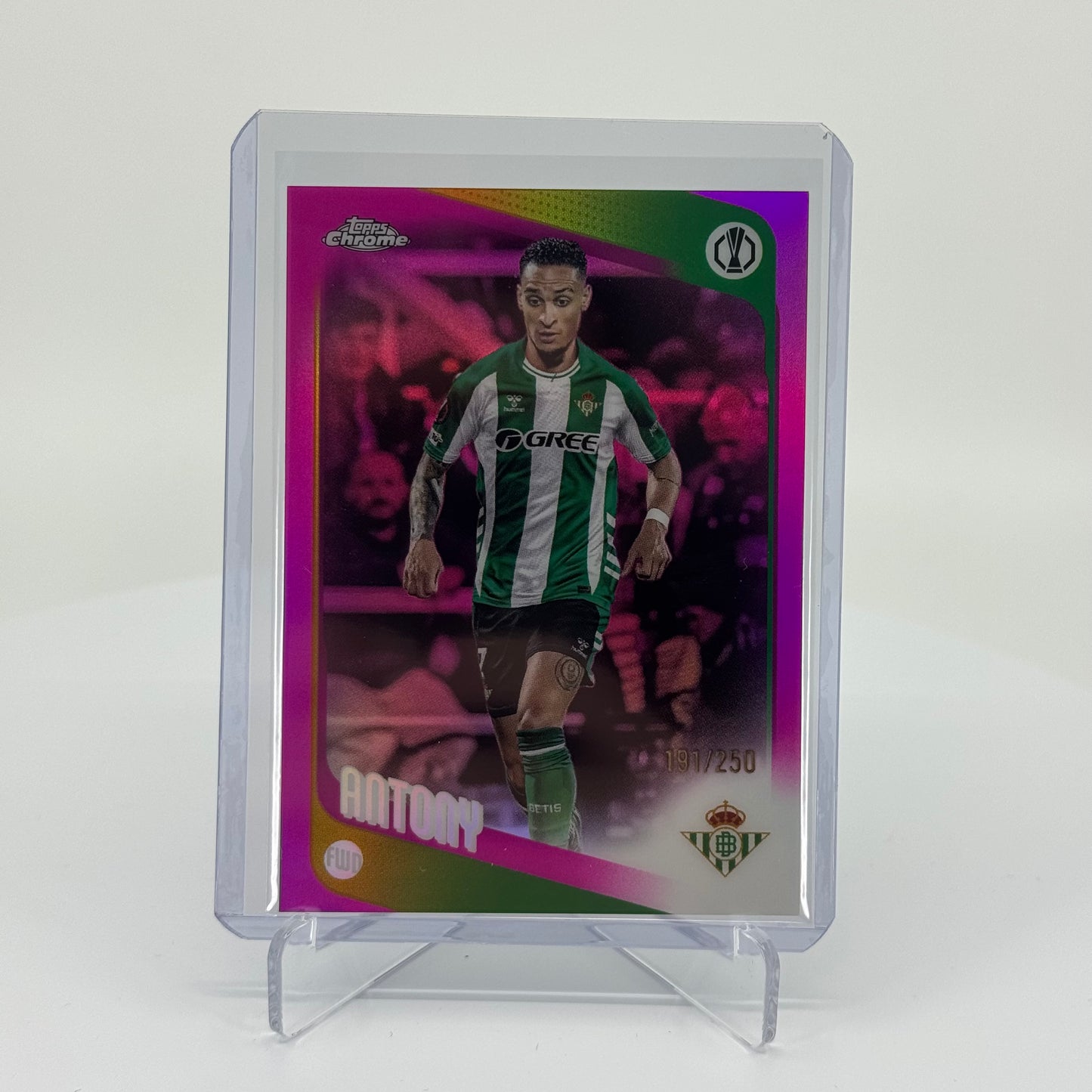 Antony - Topps Chrome UEFA Club Competitions 2025-26 - Pink /250