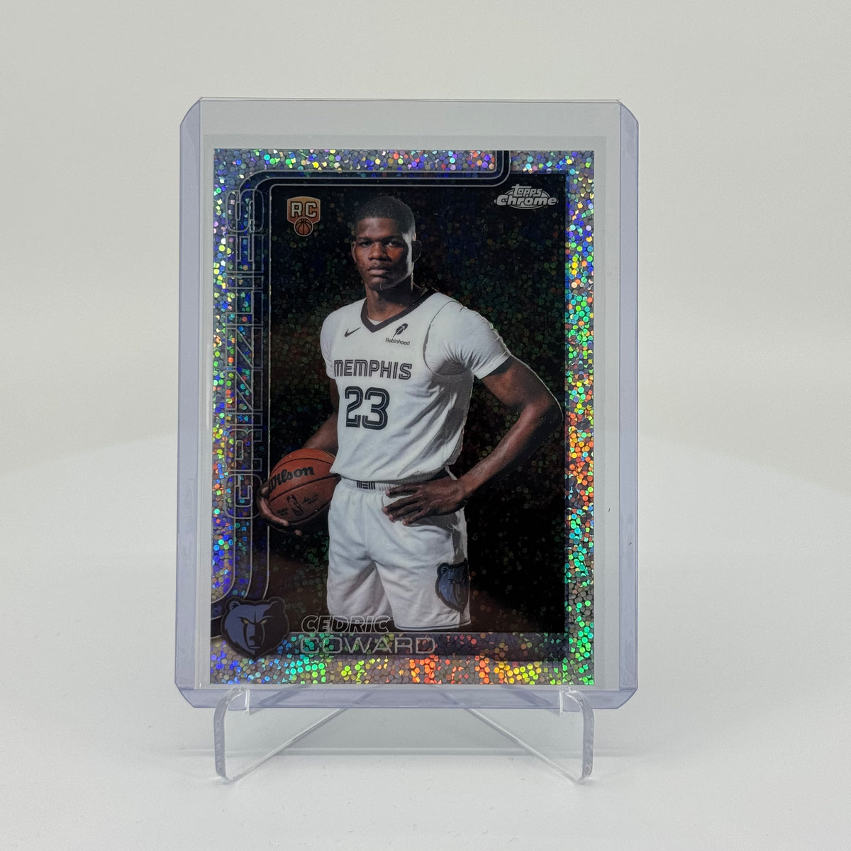 Cedric Coward (RC) - 2025-26 Topps Chrome Update - Variation Speckle Refractor