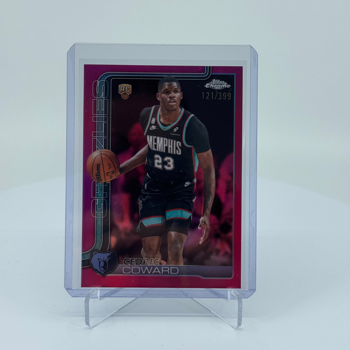Cedric Coward (RC) - 2025-26 Topps Chrome Update - Magenta /399