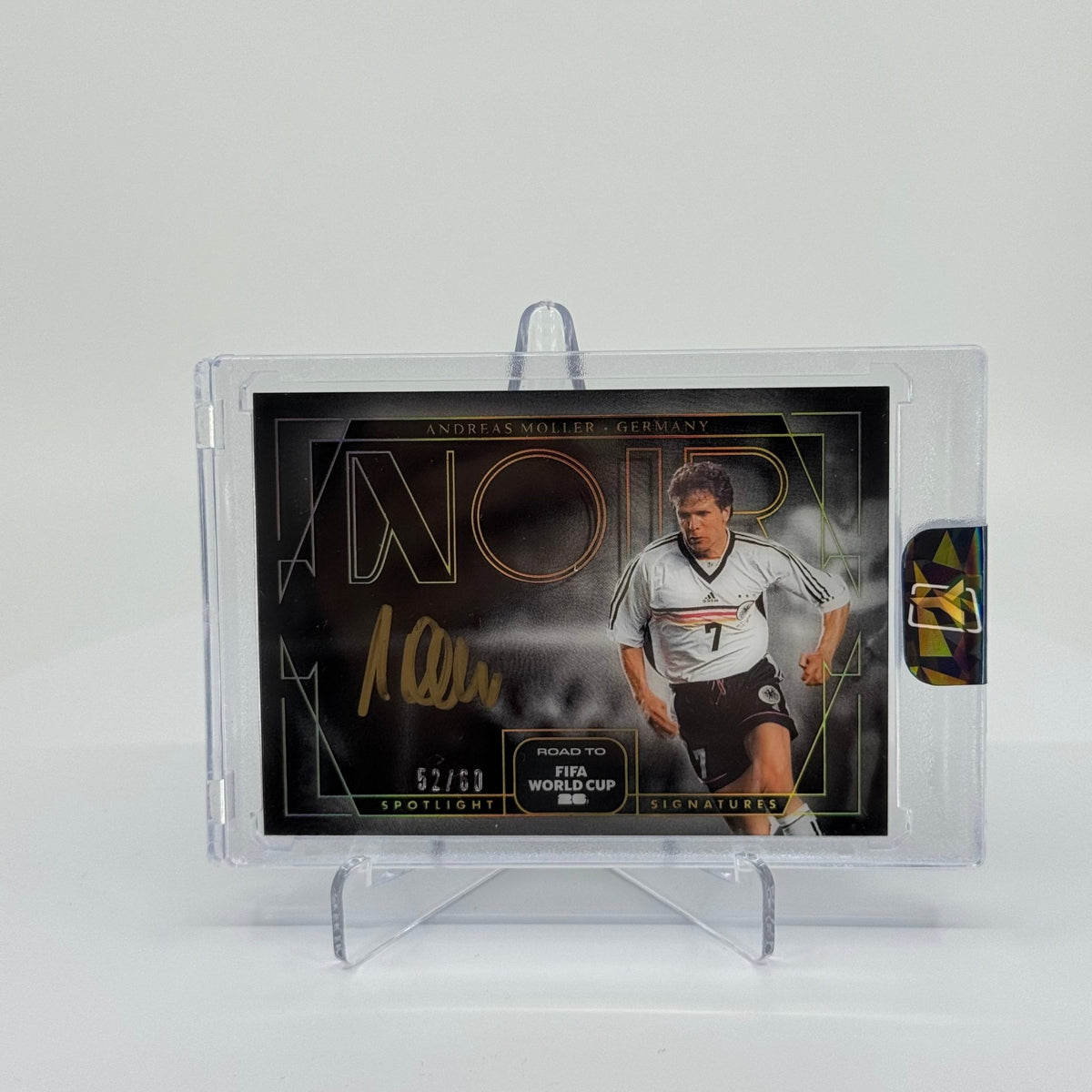 Andreas Möller - 2025-26 Panini NOIR Road to FIFA World Cup - Spotlight Signatures Gold Ink On-Card /60 H-AMO - YTCards