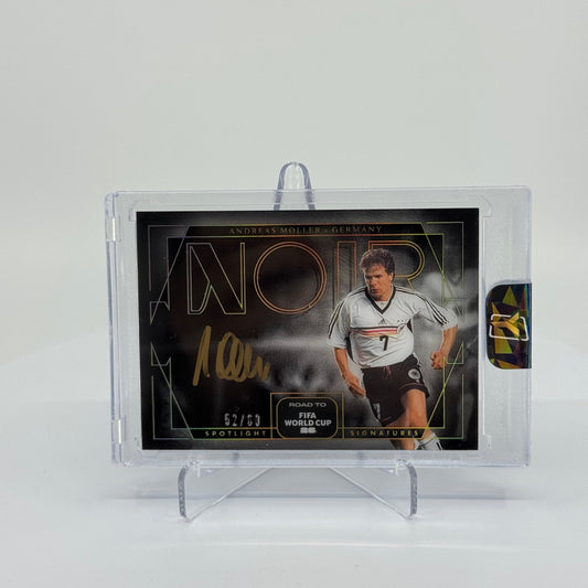 Andreas Möller - 2025-26 Panini NOIR Road to FIFA World Cup - Spotlight Signatures Gold Ink On-Card /60 H-AMO - YTCards