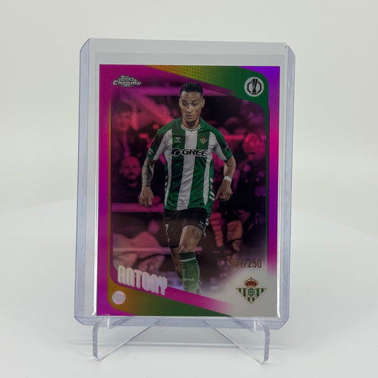 Antony - Topps Chrome UEFA Club Competitions 2025-26 - Pink /250 - YTCards