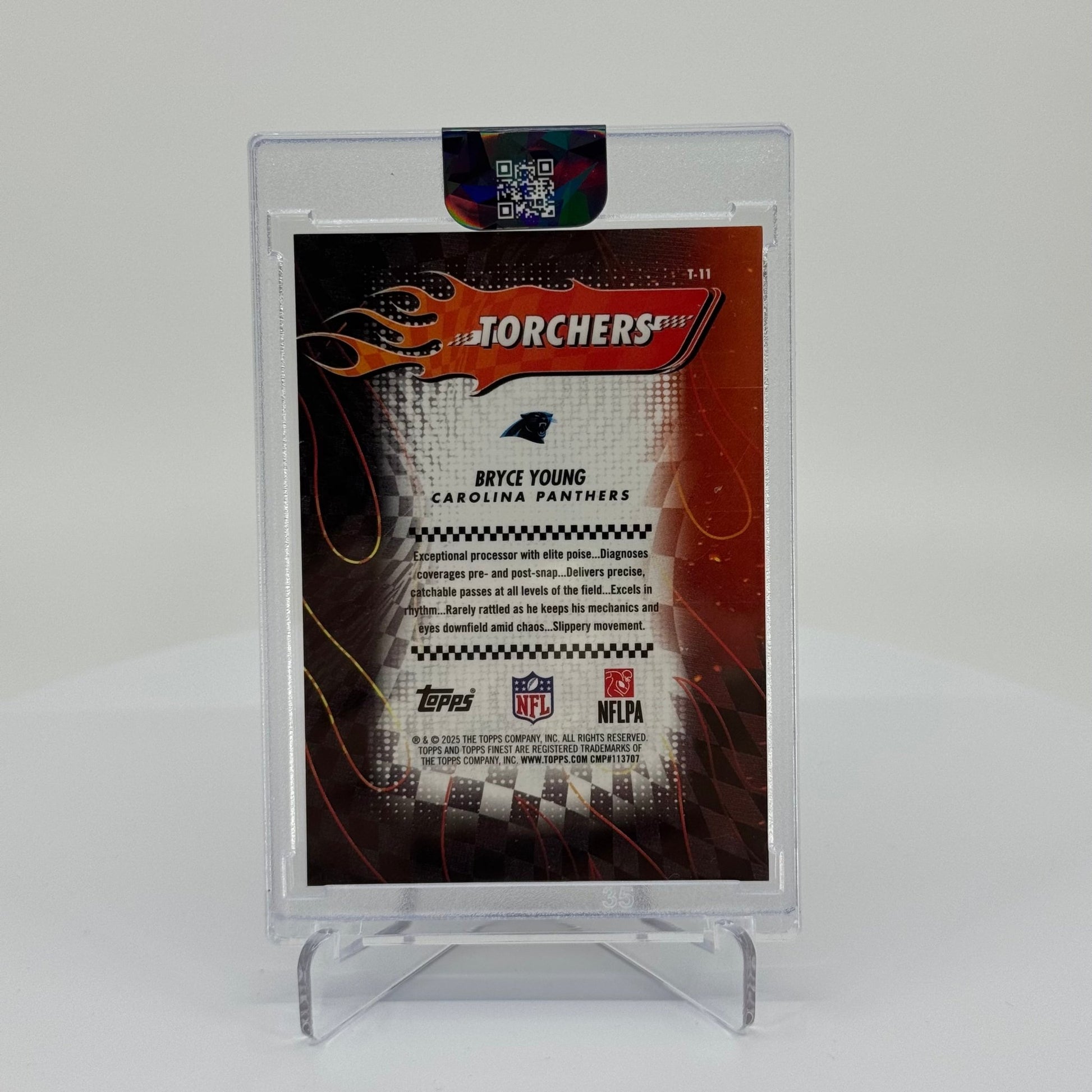 Bryce Young - 2025 Topps Finest Football - Torchers Orange Geometric /25 - YTCards