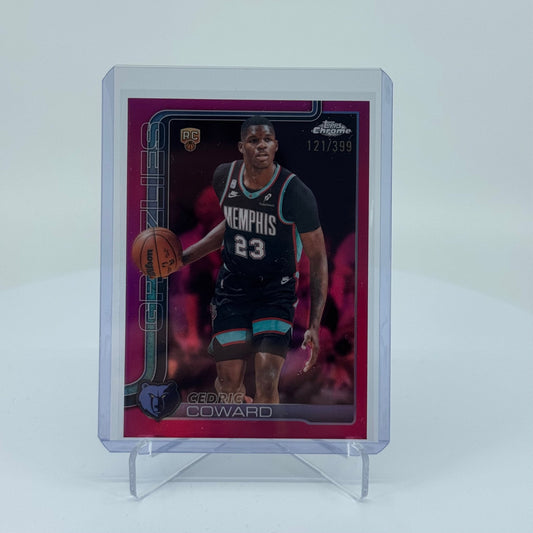 Cedric Coward (RC) - 2025-26 Topps Chrome Update - Magenta /399 - YTCards