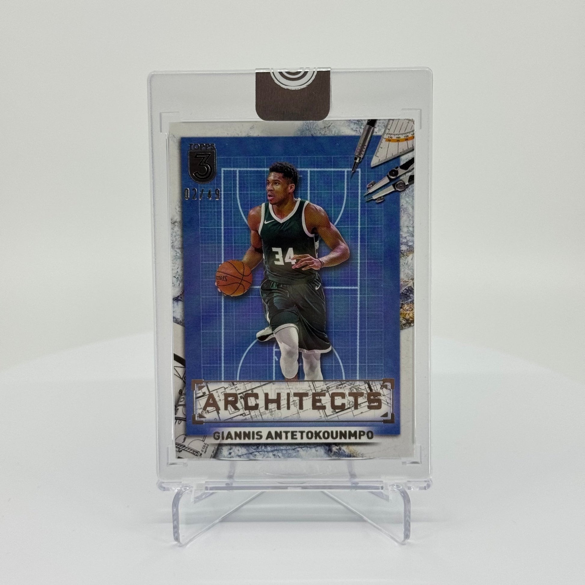 Giannis Antetokounmpo - 2023-24 Topps 3 Basketball - Architects Silver /49 ARCH-13 - YTCards