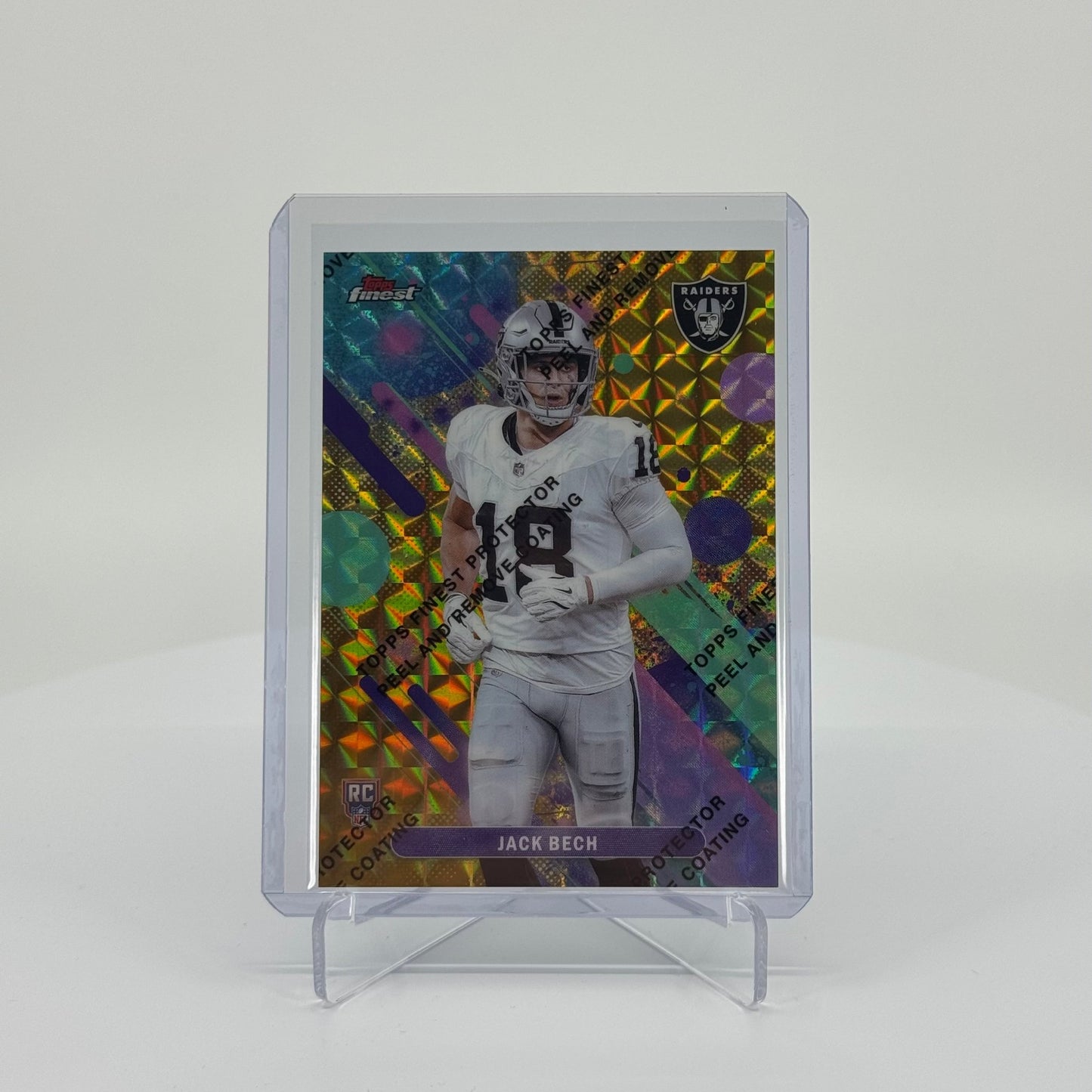 Jack Bech - 2025 Topps Finest Football - Finest Performance Geometric Gold /50 - YTCards