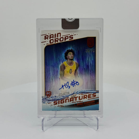 Jalen Hood-Schifino (RC) - 2023-24 Topps 3 Basketball - Raindrops Signatures On-Card Bronze /25 RS-JHS - YTCards