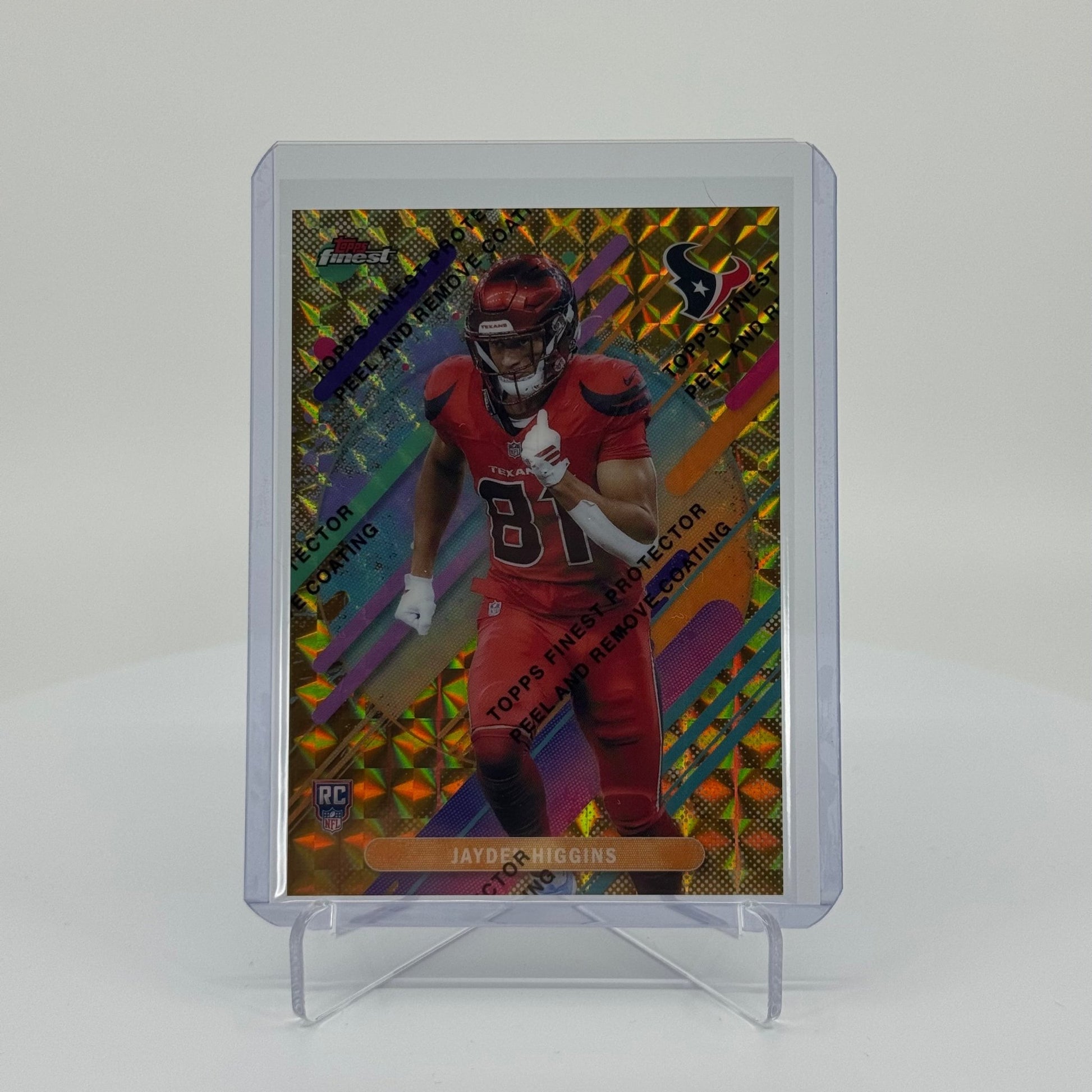 Jayden Higgins (RC) - 2025 Topps Finest Football - Finest Performance Gold Geometric /20 - YTCards