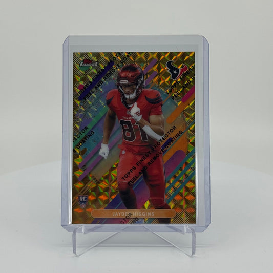 Jayden Higgins (RC) - 2025 Topps Finest Football - Finest Performance Gold Geometric /20 - YTCards