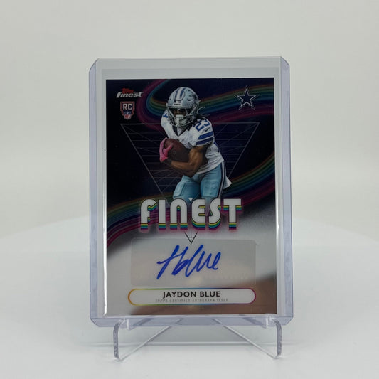 Jaydon Blue (RC) - 2025 Topps Finest Football - Rookie Finest Autographs - YTCards