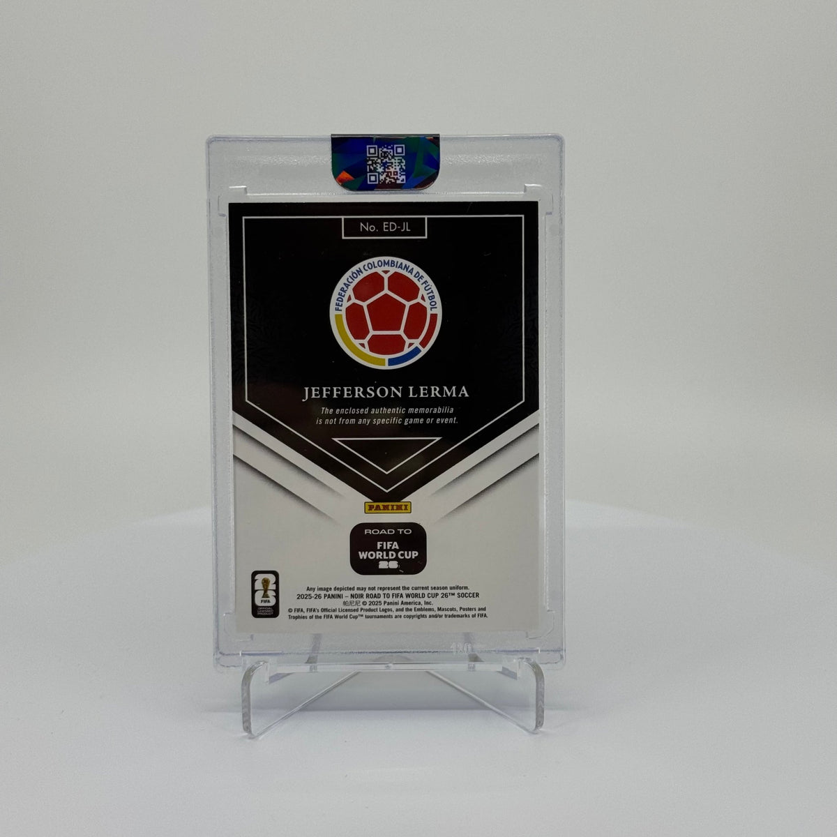 Jefferson Lerma - 2025-26 Panini NOIR Road to FIFA World Cup - Elegant Décor /70 ED-JL - YTCards