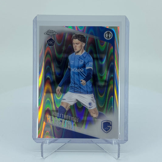 Konstantinos Karetsas (RC) - Topps Chrome UEFA Club Competitions 2025-26 - Raywave - YTCards