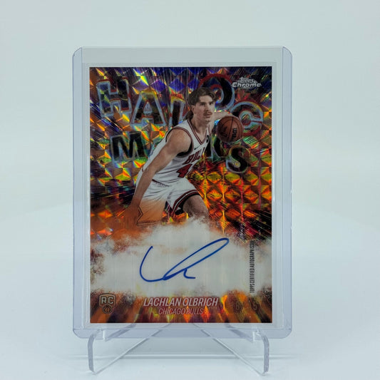 Lachlan Olbrich (RC) - 2025-26 Topps Chrome Update - On-Card Havoc Marks Orange /25 HM-LO - YTCards