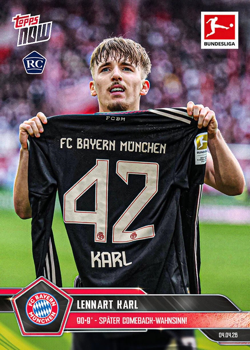 Lennart Karl - 2025 - 26 Bundesliga Topps NOW® - Card 164 - YTCards