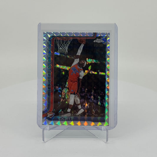 Luguentz Dort - 2025-26 Topps Chrome Update - Geometric Refractor /99 - YTCards