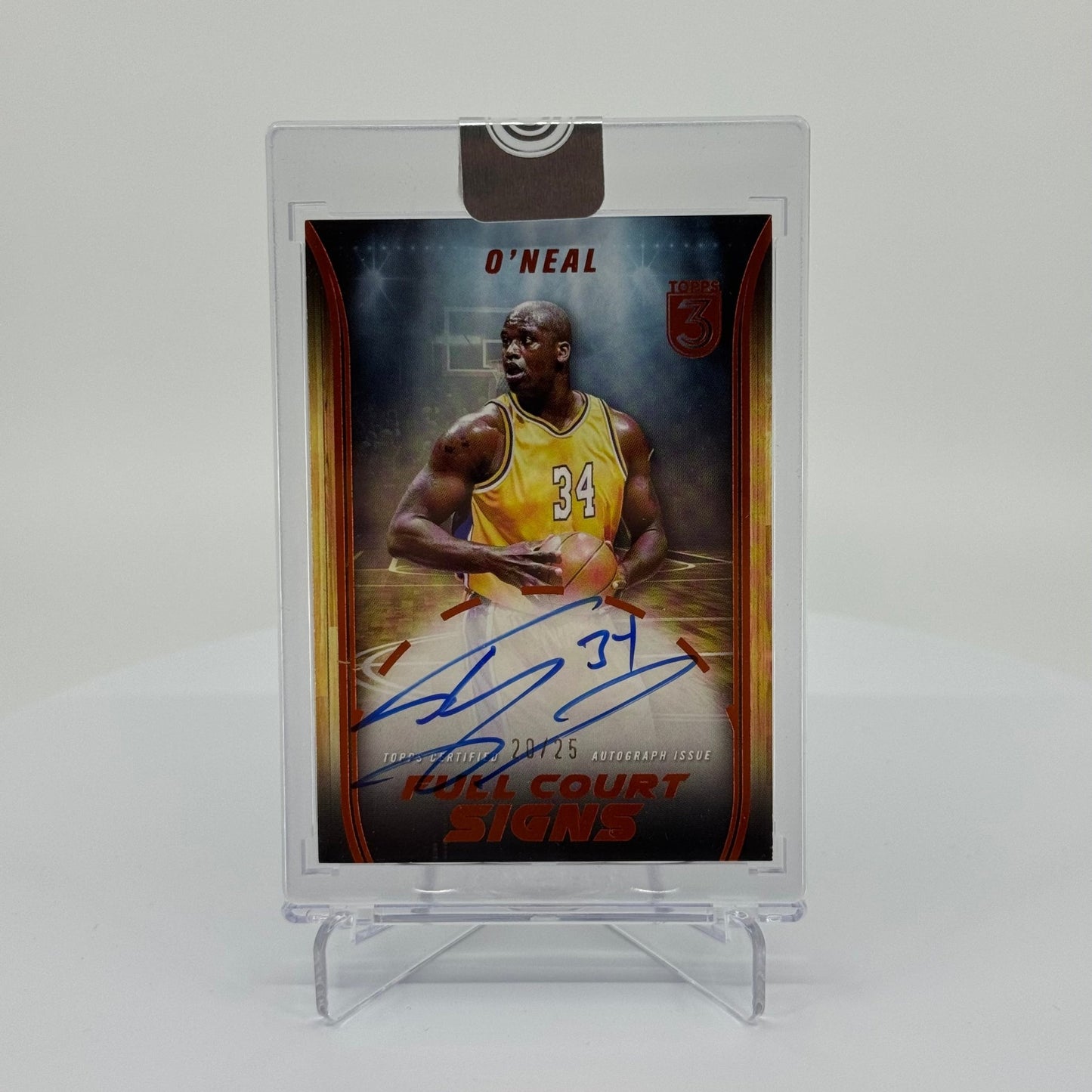 Shaquille O'Neal - 2023-24 Topps 3 Basketball - Full Court Signs On-Card Bronze /25 FCS-SO - YTCards