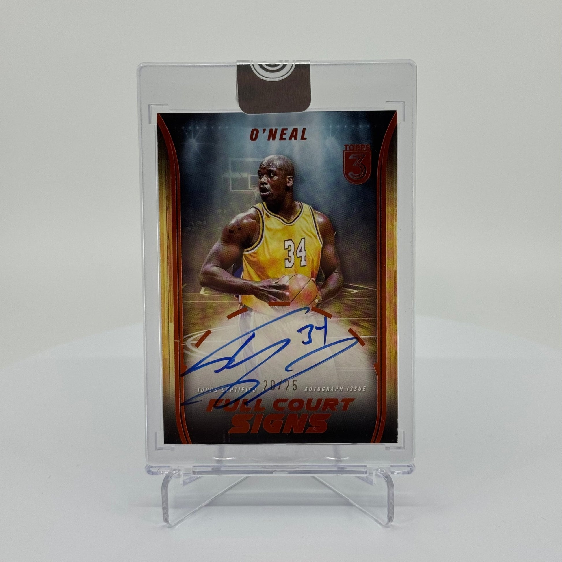 Shaquille O'Neal - 2023-24 Topps 3 Basketball - Full Court Signs On-Card Bronze /25 FCS-SO - YTCards