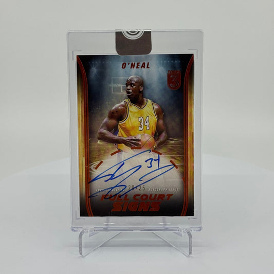 Shaquille O'Neal - 2023-24 Topps 3 Basketball - Full Court Signs On-Card Bronze /25 FCS-SO - YTCards