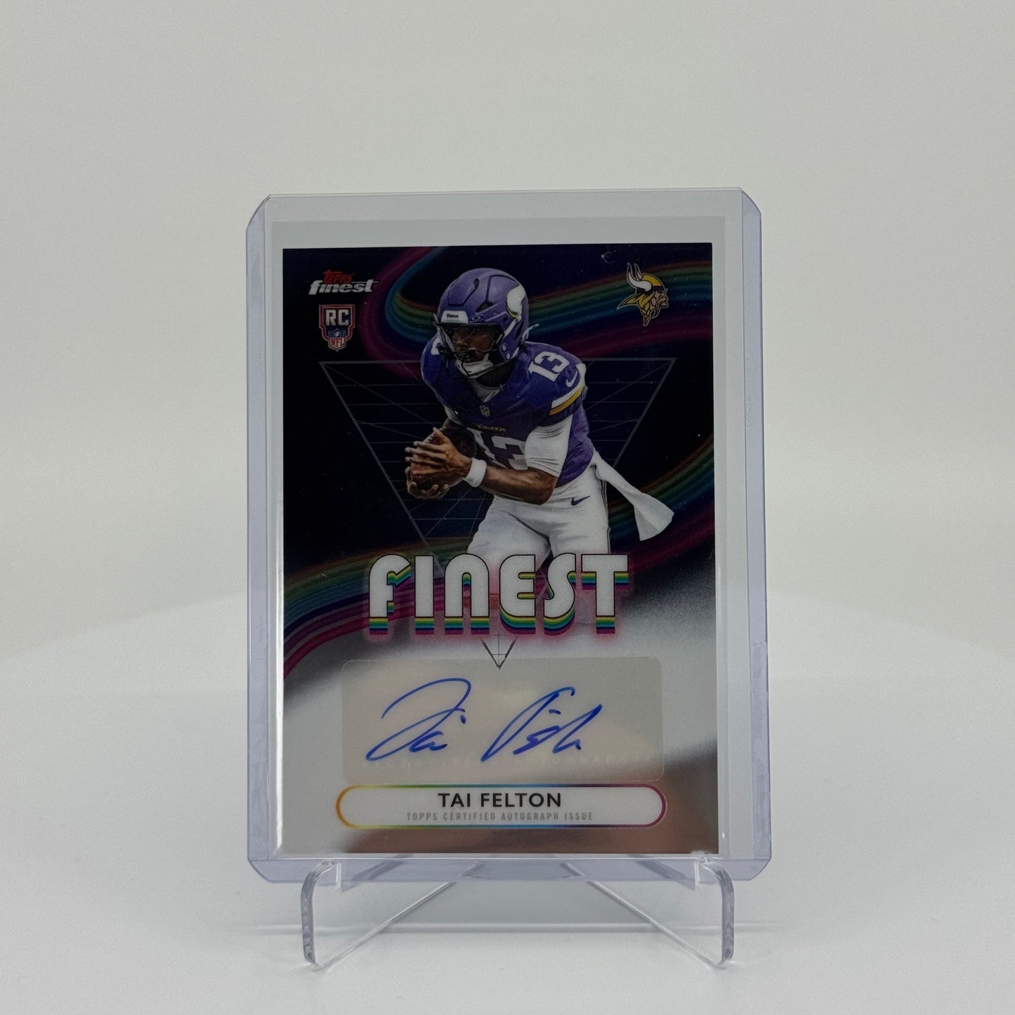 Tai Felton (RC) - 2025 Topps Finest Football - Rookie Finest Autographs - YTCards