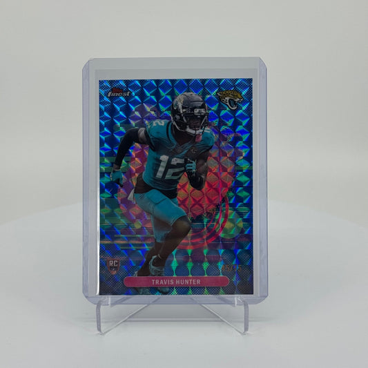 Travis Hunter (RC) - 2025 Topps Finest Football - Blue Geometric /75 - YTCards